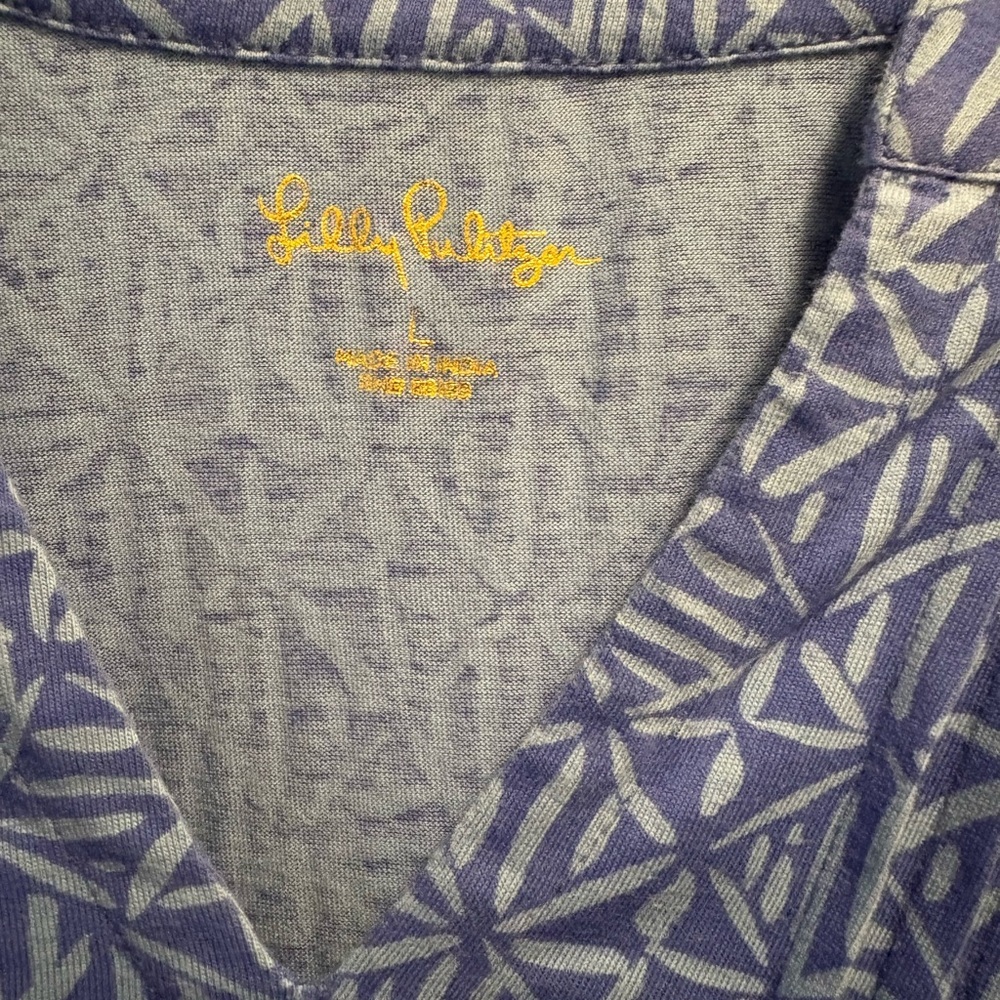 Lilly Pulitzer Midi 3/4 Fairfax Dress sz: Large - Picture 2 of 3